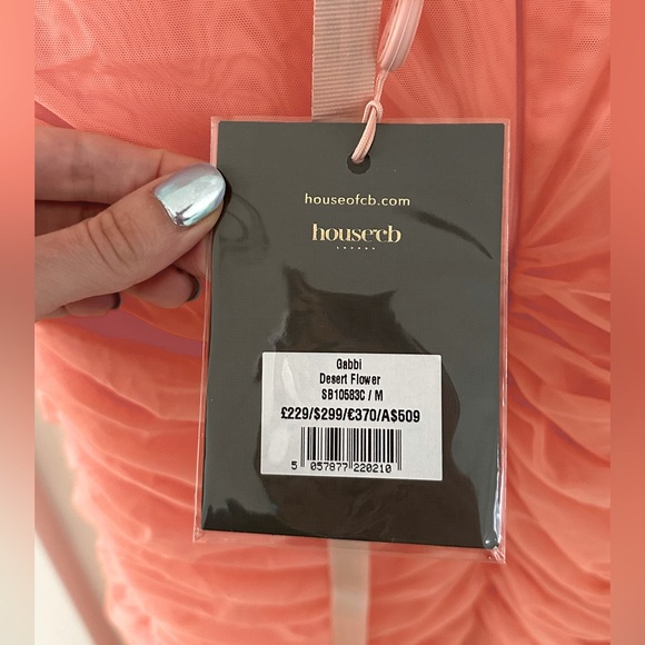 Gabbi Ruffle Mesh High-Low Cocktail Dress - Picture 10 of 12